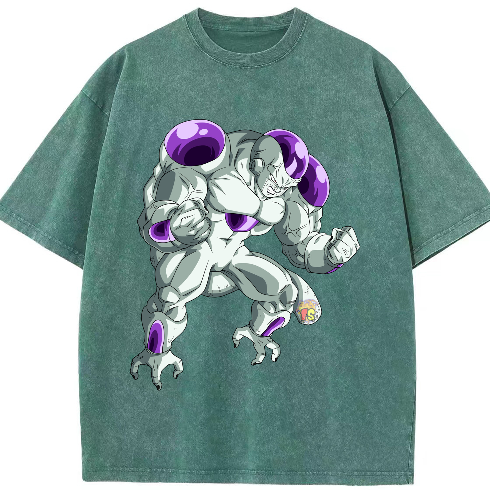 （画像用） ドラゴンボール フリーザ DRAGON BALL Frieza 綿100% ヴィンテージ風 半袖Tシャツ（フロントプリント）